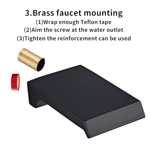 Shower Faucet Set Complete, Shower System Black with 12 inch Square Rainfall Shower Head 3-Function Handheld Shower Waterfall Bathtub Spout Rain Shower Combo Bathroom Wall Mounted fit All Valve Types - style: 12inch-with tub spout