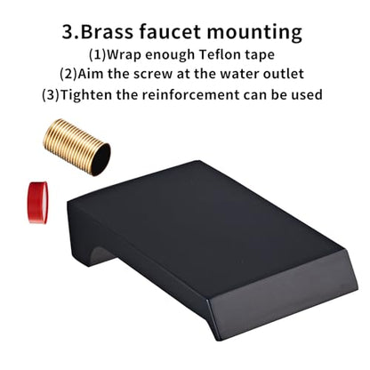 Shower Faucet Set Complete, Shower System Black with 12 inch Square Rainfall Shower Head 3-Function Handheld Shower Waterfall Bathtub Spout Rain Shower Combo Bathroom Wall Mounted fit All Valve Types - style: 12inch-with tub spout