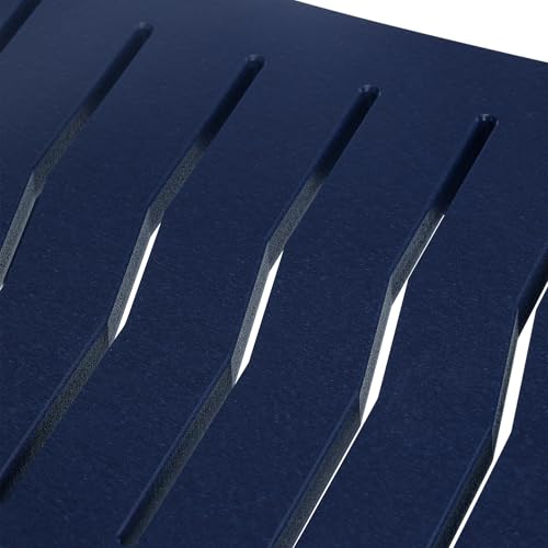 Sage HDPE Poly Plastic Waterproof Bathroom Shower Bench, Navy Blue - color: Navy Blue