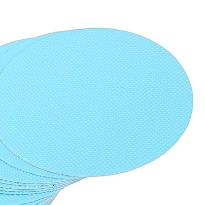 Greensen 24-Pack PEVA Non-Slip Shower Stickers for Bathtubs, Showers & Stairs – Strong Adhesive, Easy Install, Enhanced Grip - color: Blue