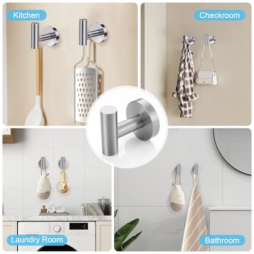 Brushed Nickel Towel Bar Set, 5-Piece Bathroom Hardware Accessories Set with Smiley Face Towel Rings, Stainless Steel Wall-Mounted Towel Holder Set for Bathroom,23.6 Inch - color: Brushed Nickel