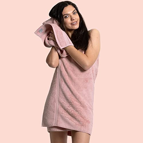 Chakir Turkish Linens 4 Piece Hand Towels, 100% Cotton Turkish Towels for Bathroom, Luxury Soft Absorbent Hand Towel Set, 16 x 30 Inches, Pink - color: Pink