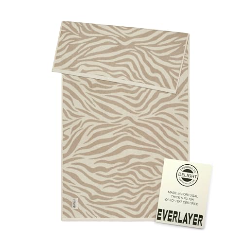 Everlayer Luxury Bath Towel, 1 Piece, 28 x 55 Inch, Made in Portugal | 500 GSM, 100% Combed Cotton, Utra-Soft & Plush, Reversible Design, Oeko-Tex Certified, Incl 1 Piece Bath Towel , Sand Allover - color: Sand Allover, size: Bath Towel, style: 1 Pc