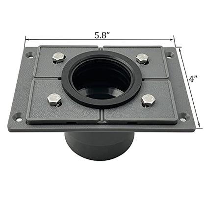 Neodrain 24" Linear Shower Drain with Tile Insert Grate & Shower Drain Base | 304 Stainless Steel, Fast Drainage, Rectangle Shower Floor Drain with Leveling Feet & Hair Strainer, Fits Bathroom, Balcony - color: Brushed With Base, size: 24 IN