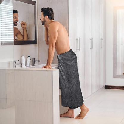 Utopia Towels Jumbo Bath Sheet 2 Piece, 600 GSM, 35 by 70 Inches, 100% Ring Spun Cotton, Absorbent and Quick Dry Extra Large Bath Towel, Grey - color: Grey, size: 2 Piece Bath Sheet
