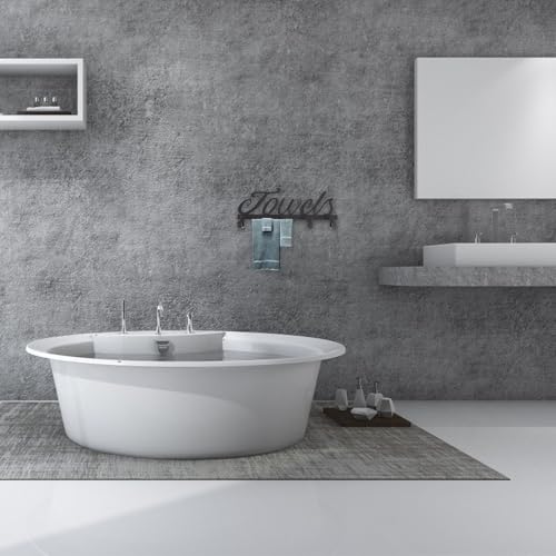 VALICLUD Wall-Mounted Bathroom Towel Rack and Hook Set Stainless Steel Over Door Towel Holder with Multiple Hooks for Bath and Clothes Storage in Home Bathroom