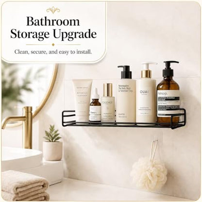 Shower Caddy Adhesive Replacement, 8 Pcs Strong Shower Shelf Adhesive, WaterProof Showers Adhesives Strip, Ad-hesive Hook for Showers, No Drilling for Bathroom Storage Shelve and Kitchen Rack - color: 8pcs Transparent