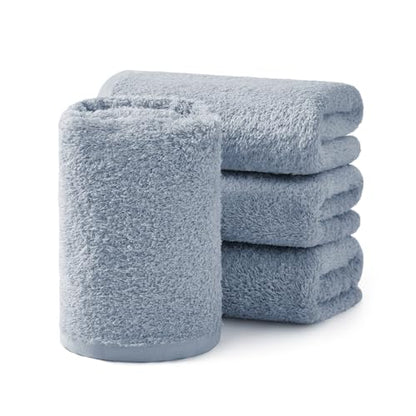 REDKISS 4-Pack Luxury Hand Towels, 16x32 Inch 450G 100% Cotton, Blue Quick-Dry Bathroom & Kitchen Towels, Super Soft and Highly Absorbent - color: Blue, size: hand towel set of 4
