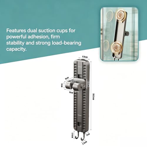 Shower Head Holder with Suction Cup, Removable Adjustable Height and Angle Handheld Shower Holder for Bathroom,Wall Mount,Waterproof，Powerful Suction, No Drill Installation