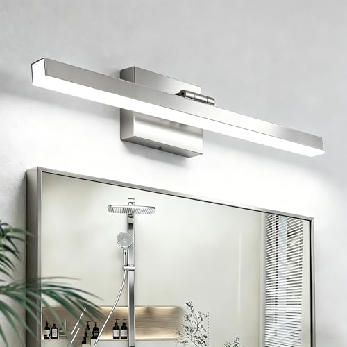 IZORRO Modern Bathroom Vanity Light 24 inch, Rotatable, 16W Dimmable Led Bathroom Light Fixture Over Mirror, Chrome Vanity Light Bar (Cool White 6000K) - color: Chrome-6000K, size: 24 inch