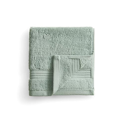 Ted Baker 4-Pack Cotton Washcloth Set Soft Highly Absorbent 13 x 13 Sage - color: Sage, size: Washcloth Set - 4 Piece