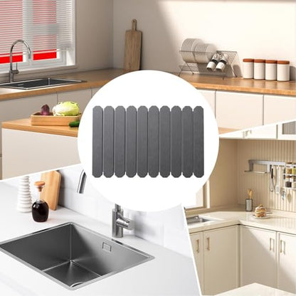 Stone Drying Mat Fast Dry Foldable Design Instant Absorption Aesthetic | Kitchen Sink Dish Drying Mats for Bathroom Home Sink Bath Shower Countertop Vanity Bathroom Home Bath Shower Countertop Van - color: Gray