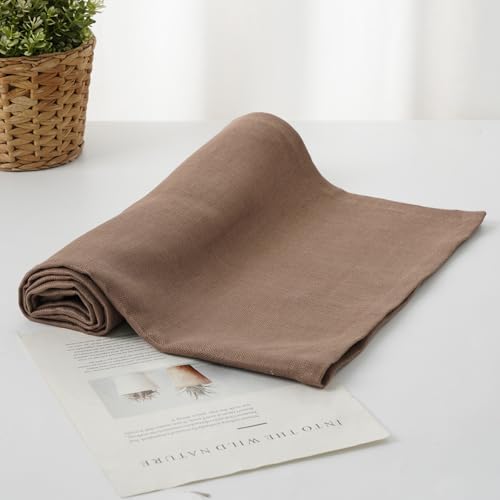 100% Linen Thick Bath Towels with Hanging Loop, 30 X 51 Inch Linen Beach Towel Luxury Lightweight Travel Bath Towel - Soft Dry Hair Towel for Bathroom Saunac Pool,Dark Khaki - color: Dark Khaki, size: Bath Towel