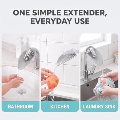Faucet Extender for Toddlers - Sink Extender for Kids Hand Washing, Bathroom Sink Spout Wash Helper for Children Baby Bathroom Safety Sink Extender for Kids, Faucet Extender for Kids