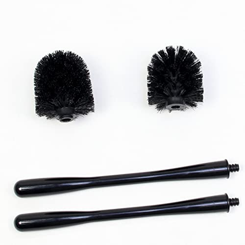 Casaphoria Toilet Plunger and Bowl Brush Combo for Bathroom Cleaning,Bathroom Accessories, Dark Black, 2 Sets - style: Long_handle(2 Sets)
