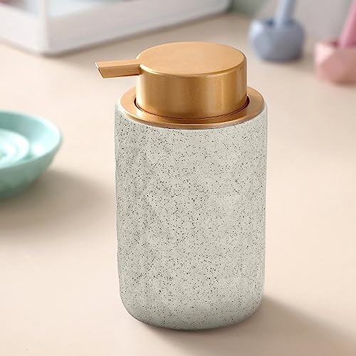 Ceramic Foam Hand Soap Dispenser - 10.15 oz Foaming Soap Dispenser Hand Pump Dispenser, Ceramic Dish Liquid Dispenser for Kitchen,Sylfu Hand Wash Bottle Bathroom - color: Foam-diamond