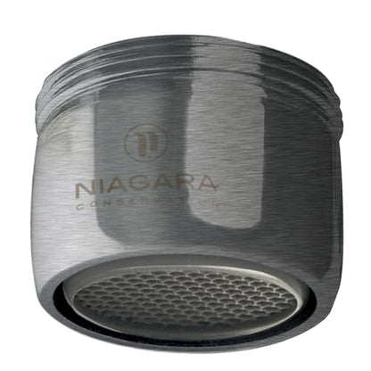Niagara Conservation N3210BBN-PC-TU 1-Spray 1 GPM .94-in. Pressure-Compensating Bubble-Spray Faucet Aerator Brushed Nickel, 6-Pack | Bathroom Sink and Kitchen Sink Aerator for Home Improvement - color: Brushed Nickel, style: 1.0 GPM (Bubble)