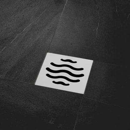 Drain Cover Grates Fit 3.5" x3.5" Drain, Stainless Steel Drainage Grate Cover Square Replacement Floor Drain Strainer for Shower, Bathroom Floor, Balcony, and Outdoor Garden Drains -5pcs - size: 3.4" x 3.4"