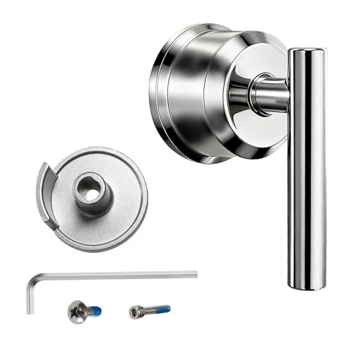 All Metal Replacement for Moen Tub/Shower Lever Handle, Compatible with Moen Posi Temp Shower Handle and for Cartridge,Single Handle Faucets for Adjust Water Volume and Temperature,Retro Chrome - color: Retro Chrome