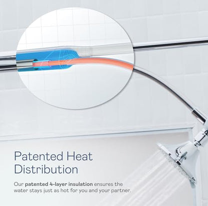 BOONA Tandem Shower as seen on Shark Tank | Dual Shower Head for Couples | King Krome, Two Showerheads - color: King Krome, size: Two Showerheads