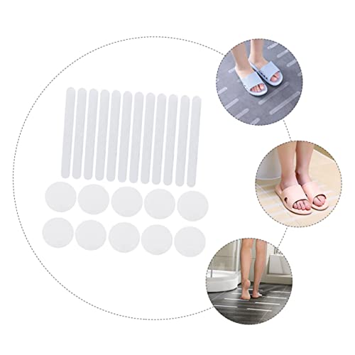 LIFKOME 22Pcs Transparent Non Skid Bathroom Stickers Self Adhesive Non Slip Decals for Bathtubs Showers and Ladders Easy Installation for Safety Smooth Surfaces