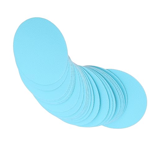 Hyuduo 24 PEVA Non Slip Shower Stickers Anti Slip Bathtub Decals with Hundreds of Tiny Protrusions for Bathroom Bathtub Stairs Boat (Blue) - color: Blue