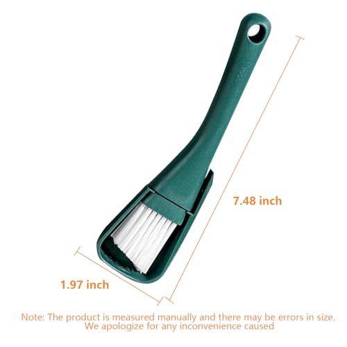 Gap Cleaning Brush for Narrow Spaces, Tile Gap Scrubber, Compact Crevice Cleaning Tool for Window Tracks, Appliances, and Household Use - color: Greener