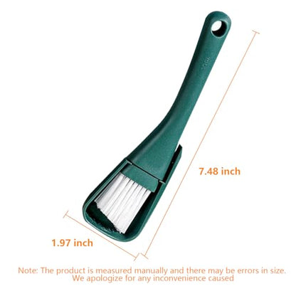 Gap Cleaning Brush for Narrow Spaces, Tile Gap Scrubber, Compact Crevice Cleaning Tool for Window Tracks, Appliances, and Household Use - color: Greener