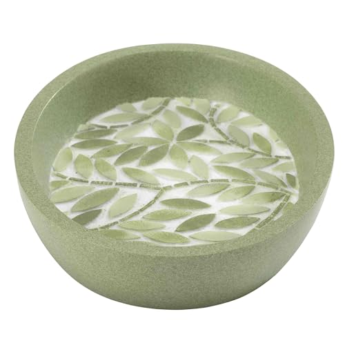 Avanti Linens - Soap Dish, 100% Hand-Painted Resin Bathroom Accessories, Botanical Home Decor (Stratford) - size: Soap Dish