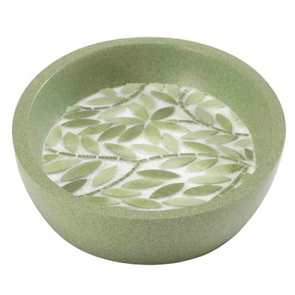 Avanti Linens - Soap Dish, 100% Hand-Painted Resin Bathroom Accessories, Botanical Home Decor (Stratford) - size: Soap Dish
