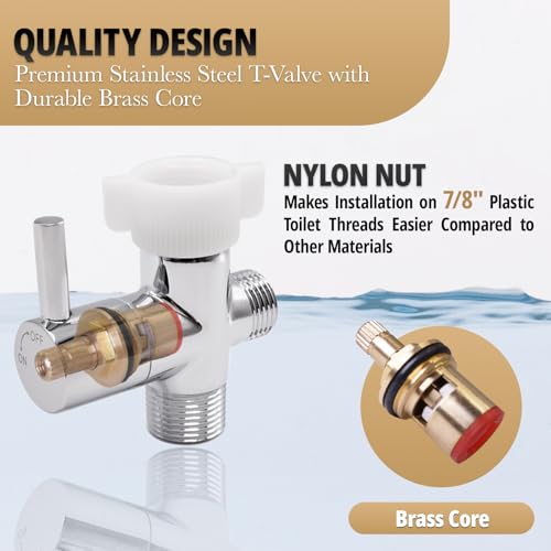 Handheld Bidet Sprayer for Toilet, Stainless Steel, 2 Sets | Adjustable Water Pressure, Stainless Steel Jet Spray Kit with Bidet Hose, Feminine Wash, Muslim Shower, Diaper Cleaning - color: Stainless Steel, size: 2 Sets