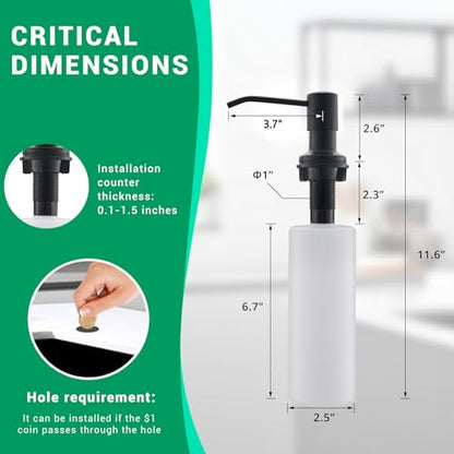 Fapully Commercial Pull Down Kitchen Sink Faucet with Sprayer Matte Black | Single Handle Faucets for Kitchen Sink, Kitchen Faucet with Soap Dispenser and Deck Plack for 4 Holes, 1.8GPM Water Flow - color: Matte Black, style: Contemporary