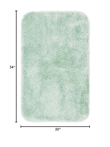 Mohawk Home Goliath Machine Washable Bath Mat 20" x 34" Sea Mist - color: Sea Mist, size: 1'8" x 2'10" (Rectangular)