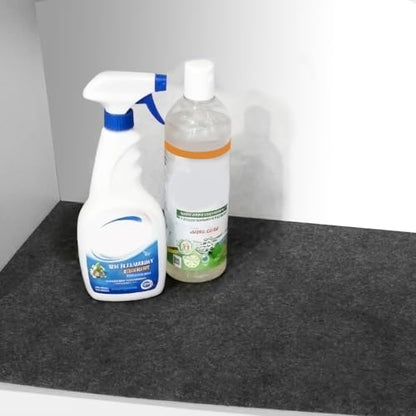 Under The Sink Mat,Cabinet Mat – Absorbent/Waterproof – Protects Cabinets, Premium Shelf Liner, Contains Liquids,Washable (24"×30") - size: 24"W x 30"L