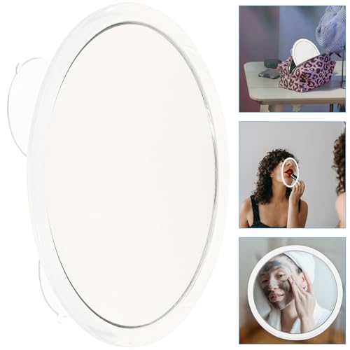 Luxshiny Magnifying Makeup Mirror with Suction Cup 162mm Round Vanity Mirror 20x Magnification for Bathroom and Travel Use