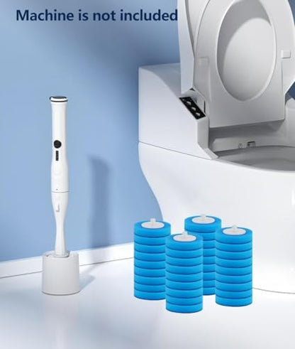 Leebein 36 Refills Disposable Toilet Brush Heads HK-047 Electric Toilet Brush, Machine Not Included - color: 36 Refills