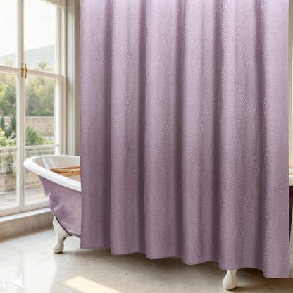 72x78 Long Shower Curtain, Ombre Lavender 3D Embossed Half Bath Curtain - color: Ombrelavender, size: 72"W x 78"L (Pack of 1)