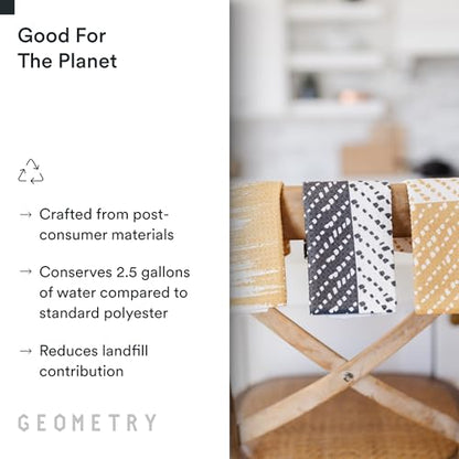 GEOMETRY Kitchen Dish Cloths - Quick Dry Dishcloths for Kitchen - Premium Dish Rags with Geoweave - 3-Pieces Night Reeds - color: All Lined Up, style: Dishcloth