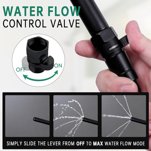Shower Enema Kit with Water Control Valve for Men and Women | with Water Control Valve, 86 Inches Extra Long Hose, Smooth Metal Nozzles, Built to Last, Easy to Setup, for Colon cleansing - size: 86 Inch Hose