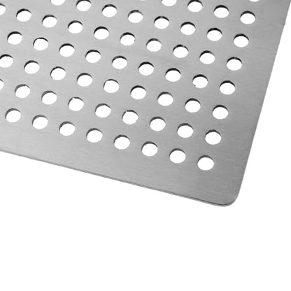 Square Drain Cover Grates,3.6" x 3.6" 304 Stainless Steel Drainage Grate Cover Replacement Floor Drain Strainer for Shower, Bathroom Floor, Balcony, and Outdoor Garden Drains -2pcs - size: 3.6" x 3.6"