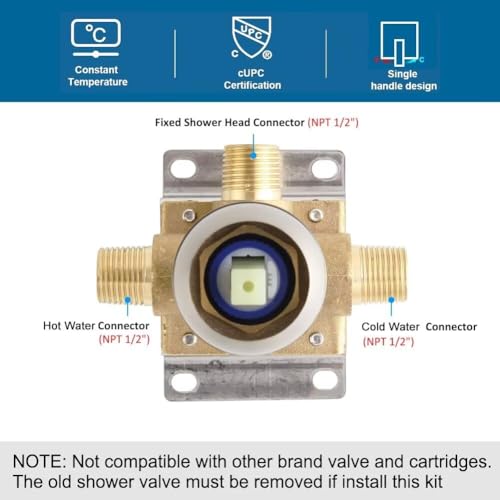Shower Faucet Set Brushed Nickel Bathroom Rainfall 10 Inch Shower Head System Single Handle Shower Trim Kit with Valve - color: Brushed Nickel, size: 10 Inch (Wall Mount)