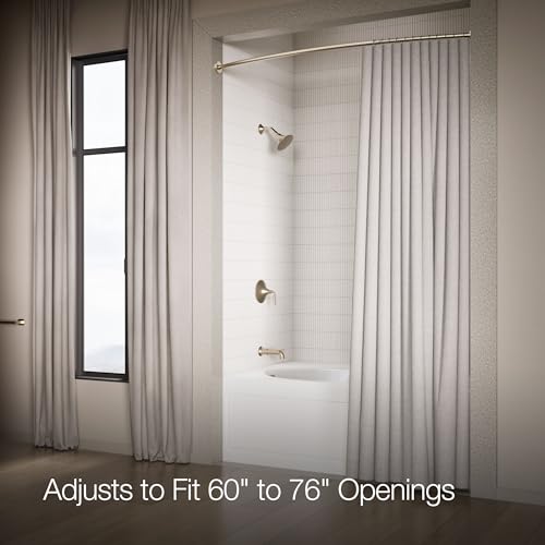 KOHLER K-9351-BV EXPANSE CURVED SHOWER ROD - CONTEMPORARY, Vibrant Brushed Bronze - color: Vibrant Brushed Bronze