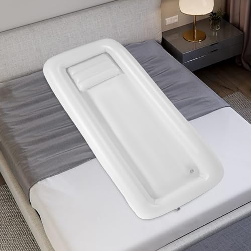 Medical Inflatable Bathtub Portable Bed Electric air Pump Water Bag air Cushion Next to The Bathtub Suitable for Disabled, Elderly, bedridden Patients, Elderly, Disabled People