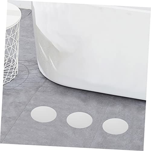 VOSAREA 20Pcs Slip Transparent Shower Stickers Round Safety Stickers for Bathtubs Stairs Pools Easy Installation Strong Adhesion Slip Protection