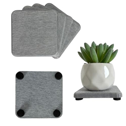 NiuYichee 4PCS Water Absorbent Stone Coasters, Quick-Drying Diatomite Soap Dish, Stone Soap Trays for Kitchen & Bathroom Sink, 3.15 x 3.15in, Grey - color: Grey