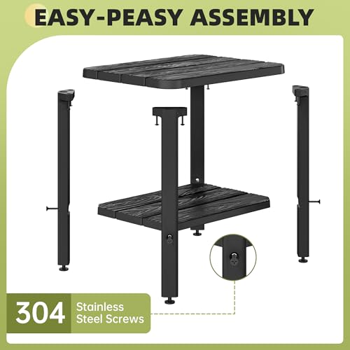 Waterproof Shower Bench for Inside Shower, HDPE Shower Stool with Storage Shelf, SPA Bathroom Seat Chair for Indoor or Outdoor, Lightweight and Stable - size: 1 Pack