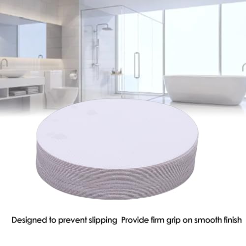 Fabater Anti Slip Shower Stickers, 24 Pcs Round Bathtub Non Slip Stickers for Tub & Shower Floor, Premium PEVA with Strong Adhesive for Pools and Stairs, Easy Apply (Transparent) - color: Transparent