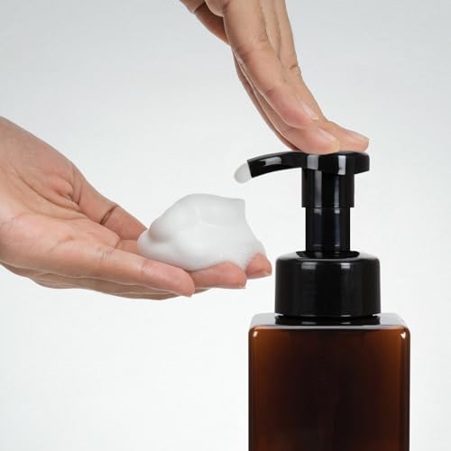 Ginger Lily Farms 2-Pack/12 oz Foaming Soap Dispenser, Plastic | for Hands, Body & Hair, Moisturizing Wash, Salon Wash, Spa Cleanser, Salon & Spa Essentials, Manicure & Pedicure Supplies - style: 12 Oz Amber