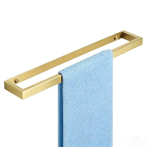 Alise 16 Inch Towel Bar,Towel Holder for Bathroom,Towel Racks for Lavatory,SUS304 Stainless Steel Hand Towel Hanger,Wall Mount Towel Rail,Brushed Gold - color: Gold, size: 16-Inch