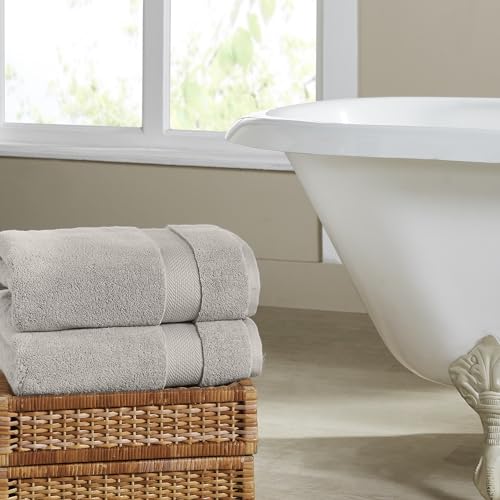 Modern Threads Luxury 6-Piece Quick-Dry Towel Set – Plush & Ultra-Absorbent for Spa-Like Experience, Stone - color: Stone
